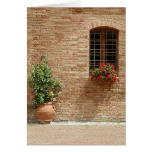 Tuscany krukväxter hälsningskort