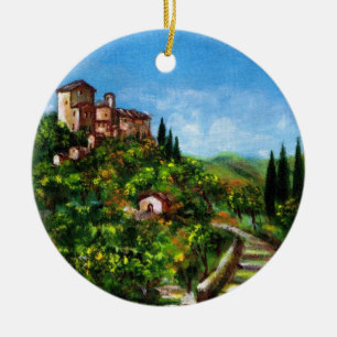 TUSCANY LANDSCAPE 3 JULGRANSPRYDNAD KERAMIK