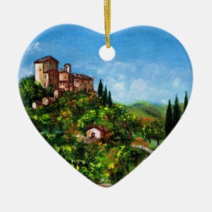 TUSCANY LANDSCAPE 3 JULGRANSPRYDNAD KERAMIK