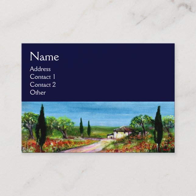 TUSCANY LANDSCAPE 4 VISITKORT (Framsida)