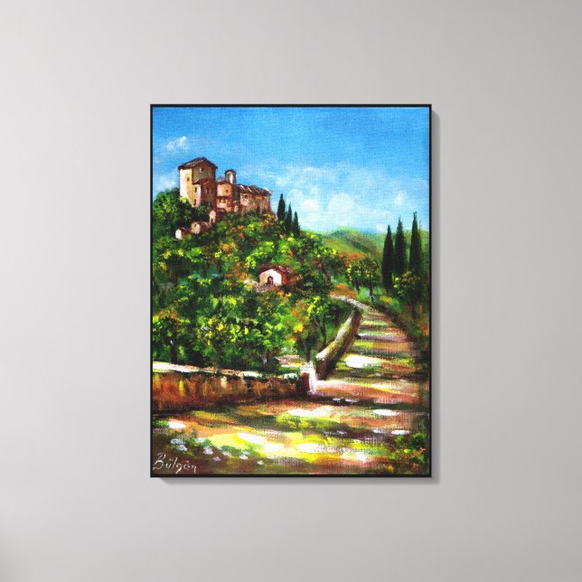 TUSCANY LANDSCAPE CANVASTRYCK (Framsida)