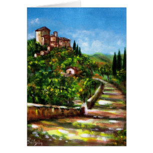TUSCANY LANDSCAPE HÄLSNINGSKORT