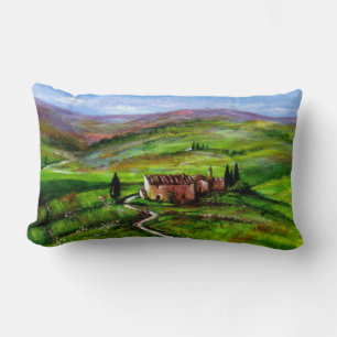 TUSCANY LANDSCAPE MED GRÖNT BACKE LUMBARKUDDE