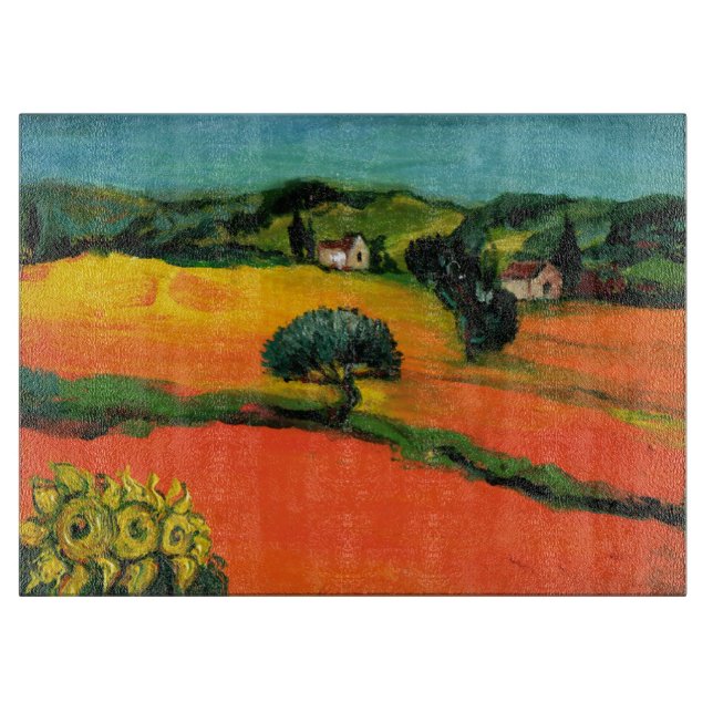 TUSCANY LANDSCAPE MED SUNFLÖDEN  (Framsidan)