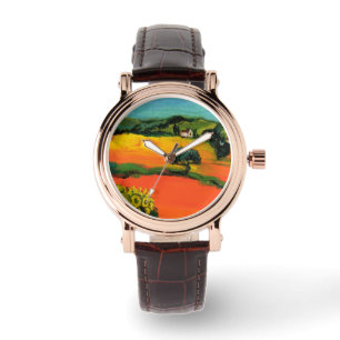 TUSCANY LANDSCAPE MED SUNFLÖDEN ARMBANDSUR