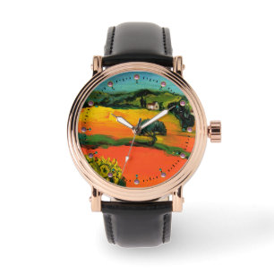 TUSCANY LANDSCAPE MED SUNFLÖDEN ARMBANDSUR