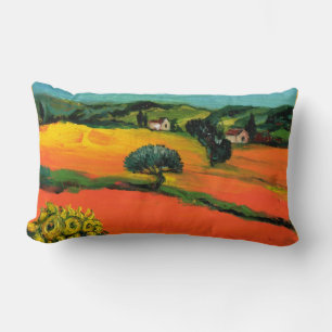 TUSCANY LANDSCAPE MED SUNFLÖDEN LUMBARKUDDE