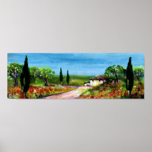 TUSCANY LANDSCAPE POSTER
