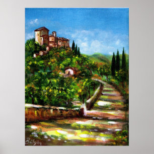 TUSCANY LANDSCAPE POSTER