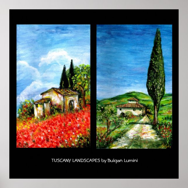 TUSCANY LANDSCAPES POSTER (Framsidan)