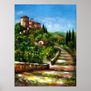 TUSCANY LANDSKAP POSTER