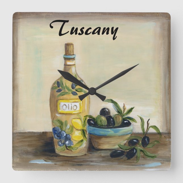 Tuscany Olive Oil klocka (Framsida)