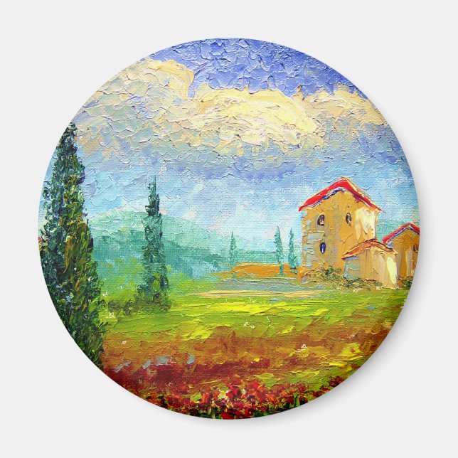 Tuscany Poppies Magnet (Framsidan)