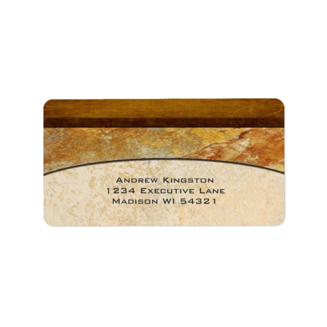 Tuscany Stone marble Architectural Adressetikett (Framsidan)