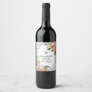 Tuscany Tile Italienska Möhippan Barware Vinflaska Etikett