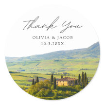 Tuscany Wedding Favor Photo Tack