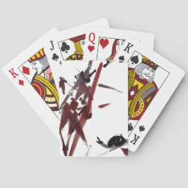 Tuschekunst mit Schnecke und Rotem Bambus Casinokort