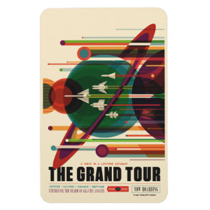 Tusen dollar turnerar - Retro NASA reser Magnet