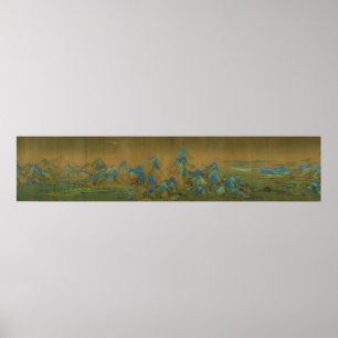 Tusen Li av floden och berg Wang Ximeng Poster