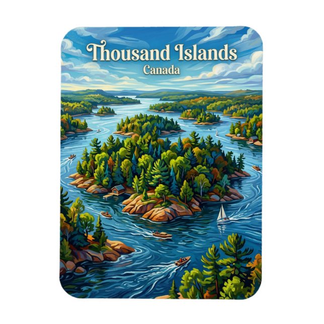 Tusen öar Kanada Magnet (Vertikal)