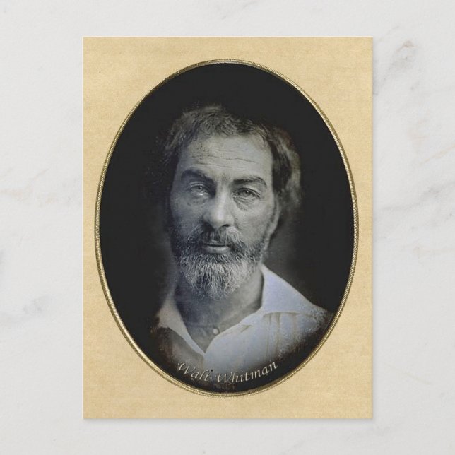 Tusen Öga av Poet Walt Whitman Vykort (Framsida)