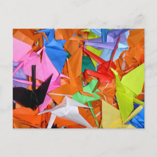 Tusen papperskranar - Senbazuru - Tillfriskna Vykort