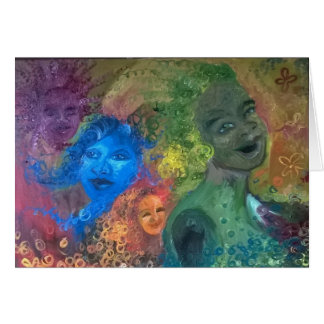 Tusen systrar som skrattar kortet OBS kort