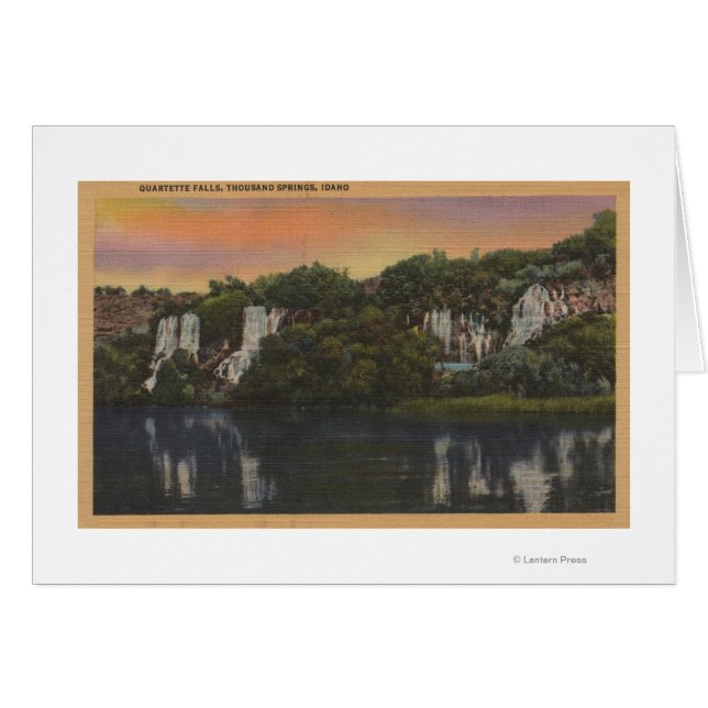 Tusen Vår, IDView of Quartette Falls Hälsningskort (Framsidan Horizontal)
