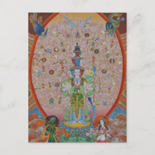Tusenarmede Avalokiteshvara vykort