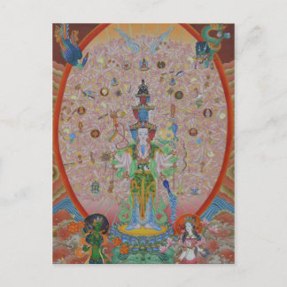 Tusenarmede Avalokiteshvara vykort