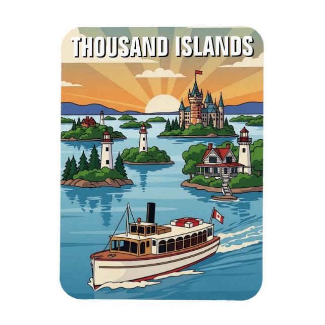 Tusenöarna Ontario Kanada Magnet (Vertikal)