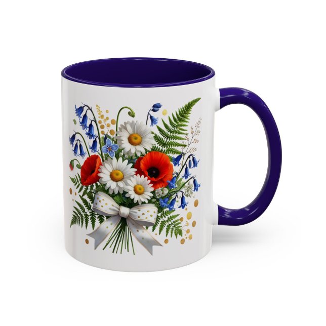 Tusenskön Blommig Mugg Vildblomma Present till Hen (Skapare uppladdad)