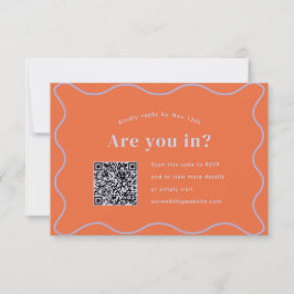 Tusenskön RSVP med QR-kod OSA Kort