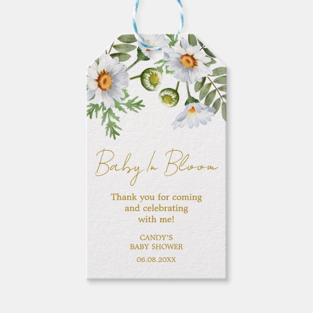 Tusenskön Tack Baby Shower Presentkort Presentetikett (Framsidan)