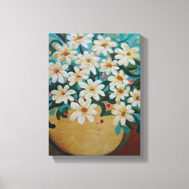 Tusenskönas blomsterarrangemang canvastryck (Framsida)
