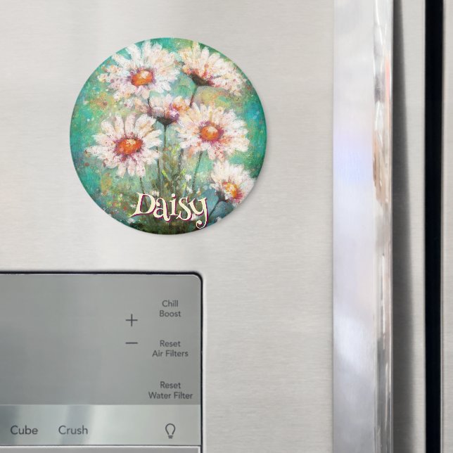 Tusenskönas Impressionistiska Blommiga Turkos Pers Magnet (In Situ (Fridge))