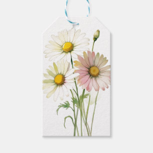 Tusenskönor akvarell blomma modern professionell presentetikett