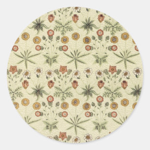 Tusenskönor av William Morris, Vintage viktoriansk Runt Klistermärke
