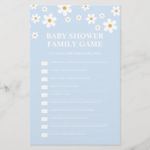 Tusenskönor Baby Shower Lek Flygblad