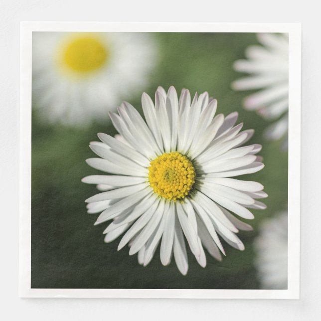Tusenskönor Blommig Fotografi Pappersservett (Framsida)