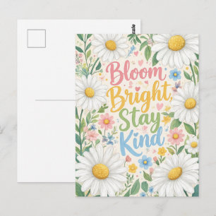 Tusenskönor: Blomstra klart, förbli snäll Vykort