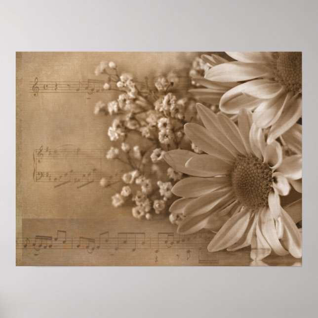 Tusenskönor Bukett på Musik Poster (Framsidan)