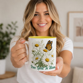 Tusenskönor & Fjäril Blommar Två-Tonad Mugg