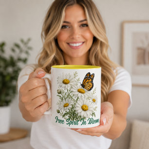 Tusenskönor & Fjäril Blommar Två-Tonad Mugg