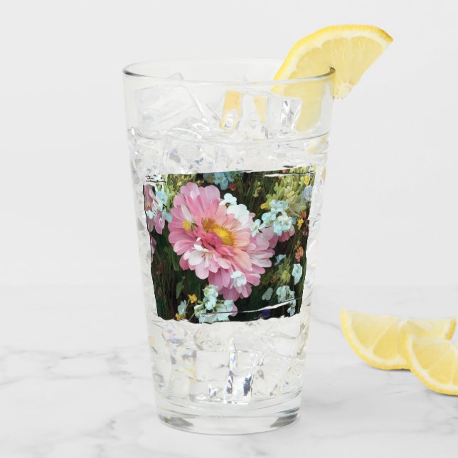 Tusenskönor i rosa glaskopp (Bakside Is)