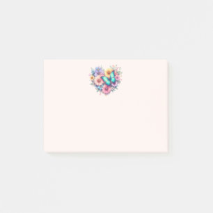 Tusenskönor med en vacker fjäril post-it block