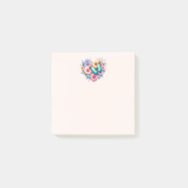 Tusenskönor med en vacker fjäril post-it block