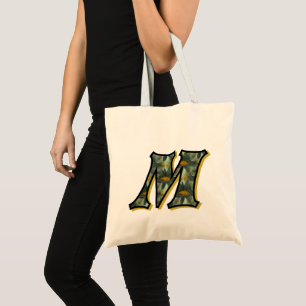 Tusenskönor Monogram initial M Tygkasse