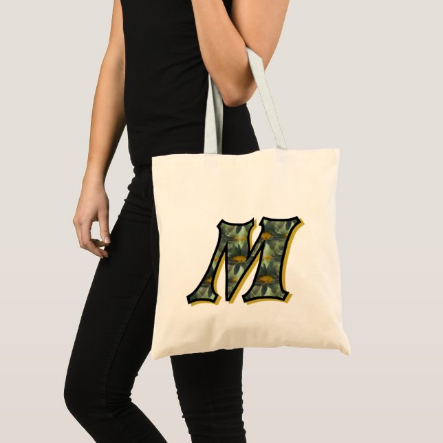 Tusenskönor Monogram initial M Tygkasse (Framsida (produkt))