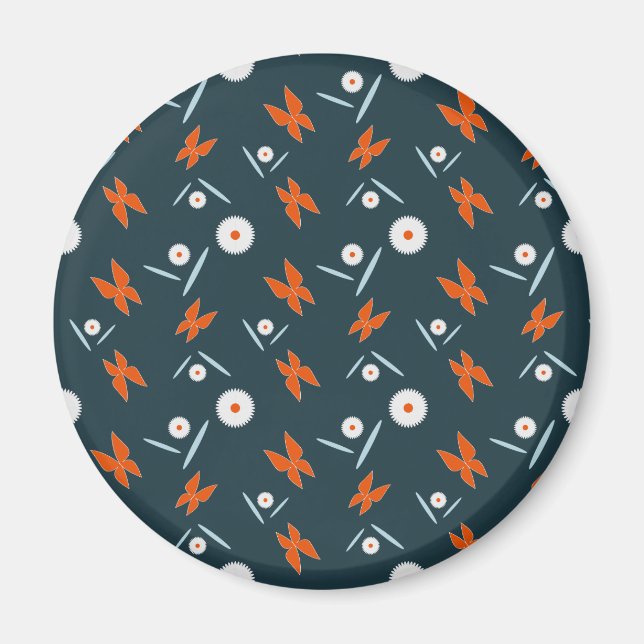 Tusenskönor och fjärilar magnet (Framsidan)